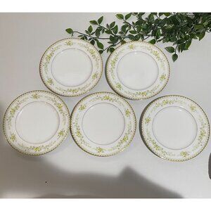 Mikasa Greenbriar L2014Fine China Dinner Plate7.75"Yellow Floral Gold Trim Japan
